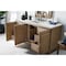 James Martin Vanities Portland 60in Single Vanity Whitewashed Walnut w/ 3 CM Eternal Jasmine Pearl Quartz Top 620-V60S-WW-3EJP - alternate 5